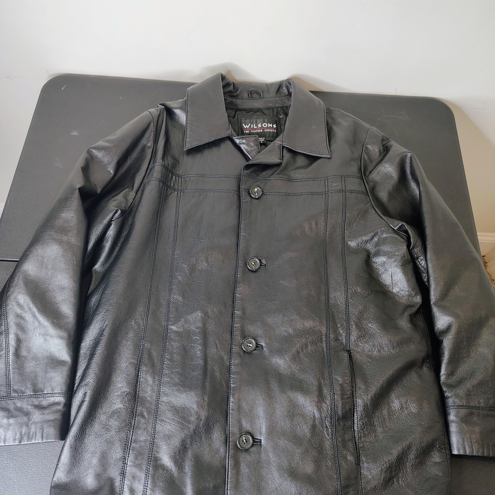 Wilson Black Leather Men's Jacket